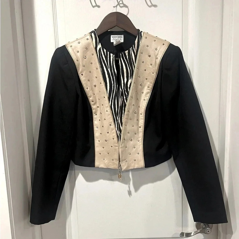 Hobby Horse Leather and‎ Rhinestone Jacket